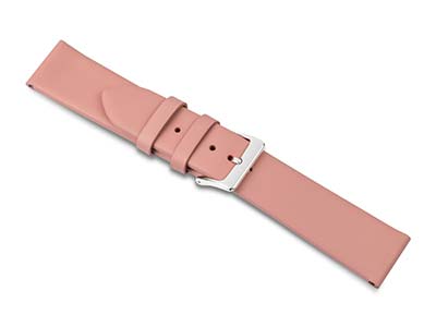 Bracelet montre en cuir de veau Rose, 20 mm - Image Standard - 1