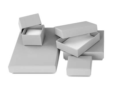 Boîte pour pendentif, Gomme grise - Image Standard - 4