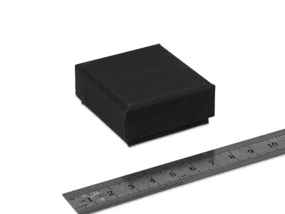 Boîte pour boucles d'oreilles, Gomme noire - Image Standard - 3