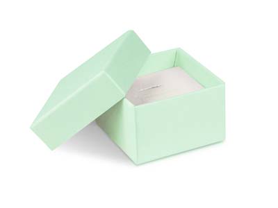 Ecrin pour bague, Carton vert pastel - Image Standard - 1