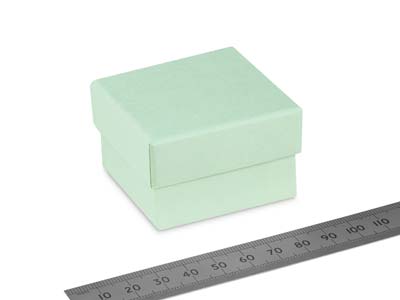 Ecrin pour bague, Carton vert pastel - Image Standard - 3