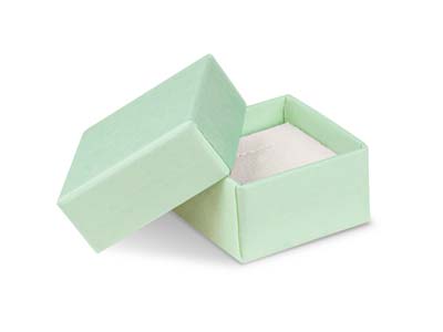 Ecrin pour boucles d'oreilles, Carton vert pastel - Image Standard - 1