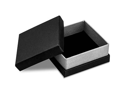 Boîte universelle petit modèle, Carton noir avec bande métallique argent - Image Standard - 1