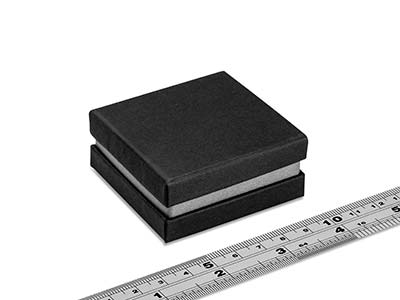 Boîte universelle petit modèle, Carton noir avec bande métallique argent - Image Standard - 4