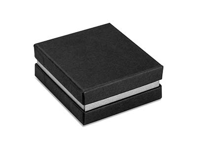 Boîte universelle grand modèle, Carton noir avec bande métallique argent - Image Standard - 2