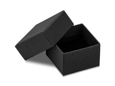 Boîte pour bague, Carton noir mat - Image Standard - 1