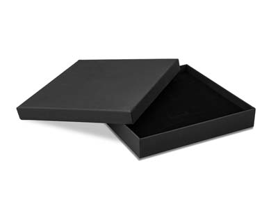 Boîte pour collier, Carton noir mat