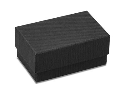 Boîte pour boutons de manchette, Carton noir mat - Image Standard - 2