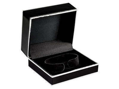 Ecrin pour bracelet, Carton noir et argent - Image Standard - 1