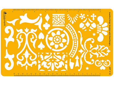 Gabarit pour conception et dessin de motifs Floraux et Spirales - Image Standard - 1