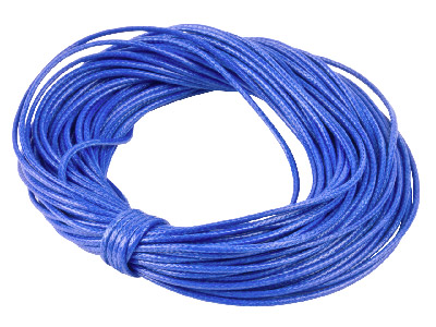 Cordon ciré Bleu 1 mm, 10 mètres - Image Standard - 1