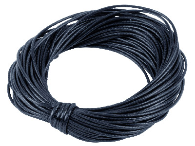 Cordon ciré noir, 1,50 mm, 10 mètres - Image Standard - 1