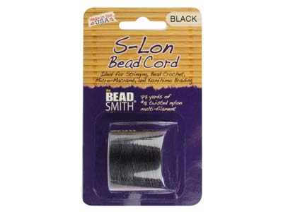 Cordon S-Lon Bead Cord Beadsmith Noir 0,50 mm, 70 mètres - Image Standard - 2