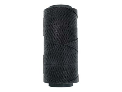 Cordon ciré brésilien Knot-it Beadsmith, noir 0,90 mm, 144 mètres - Image Standard - 1