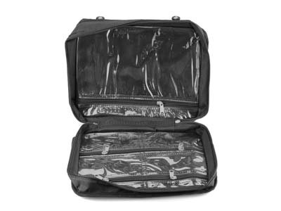 Sacoche fourre-tout noire, 23 compartiments, 30,50 x 25,50 cm, Beadsmith - Image Standard - 3