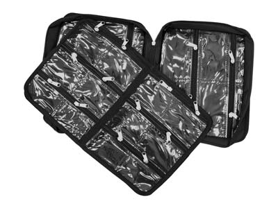 Sacoche fourre-tout noire, 23 compartiments, 30,50 x 25,50 cm, Beadsmith - Image Standard - 7