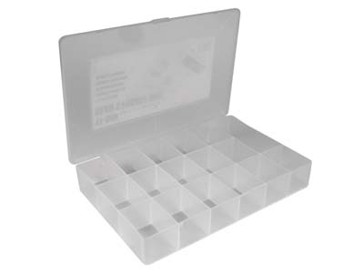 Organiseur 17 compartiments, 27 x 18 x 4 cm, Plastique, Beadalon - Image Standard - 1