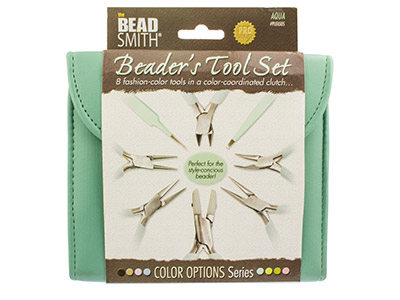 Kit de 8 outils pour perles, pochette verte, Beadsmith - Image Standard - 3
