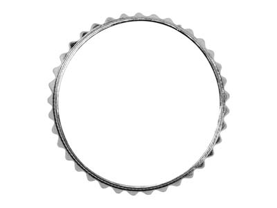 Bague anneau motifs pyramidaux 3 mm, Argent 925, doigt 52 - Image Standard - 2