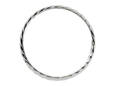 Bague anneau motif spirale 3 mm, Argent 925, doigt 50 - Image Standard - 2