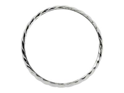 Bague anneau motif spirale 3 mm, Argent 925, doigt 55 - Image Standard - 2