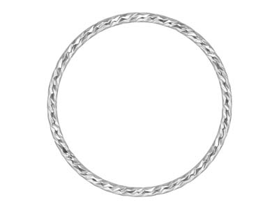 Bague anneau scintillant 1 mm, Argent 925, doigt 51 - Image Standard - 1