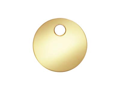 Ebauche pendentif Disque 6 mm, Gold filled