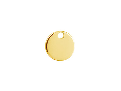 Ebauche pendentif disque 10 mm, Gold filled