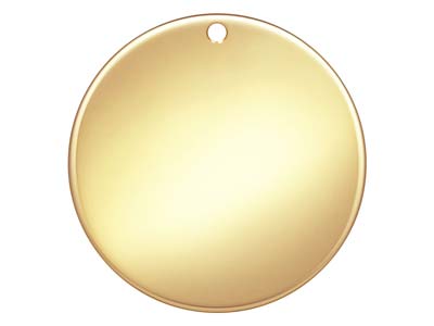 Ebauche pendentif Disque 19 mm, Gold filled