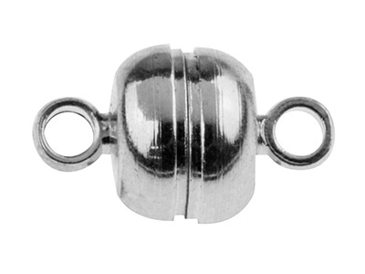 Fermoir magnétique rond 6,5 mm, Argenté*, sachet de 6 - Image Standard - 1
