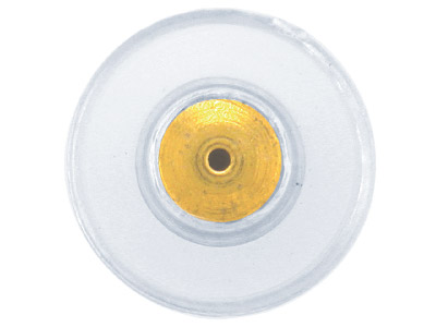 Embout pour tige de boucles d'oreilles, plastique et doré, sachet de 10 paires - Image Standard - 3
