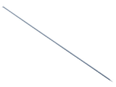 Tige pour système broche 76 mm, Argenté, sachet de 10