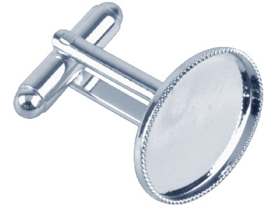 Système manchette oval et creux 13 mm, Argenté*, sachet de 3 paires - Image Standard - 1