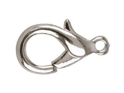 Fermoir Menotte avec anneau intégré, 10 mm, Acier chirurgical, sachet de 6