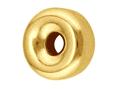 Intercalaire plat lourd 2 trous 5 mm, Or jaune 9k - Image Standard - 1