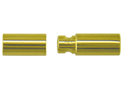 Fermoir Baïonnette diamètre intérieur 4 mm, Or jaune 18k. Réf. 17162 - Image Standard - 2