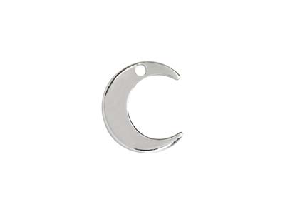 Ebauche pendentif Croissant de lune 10 mm, Argent 925 - Image Standard - 1