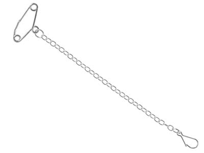 Chaînette de sûreté pour broche, Argent 925 - Image Standard - 1