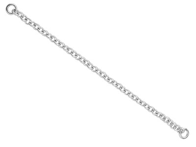 Chainette de sûreté pour bracelets, Argent 925, sachet de 6