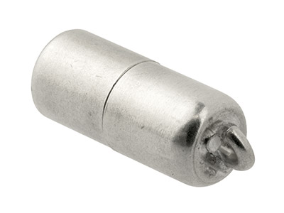 Fermoir magnétique Cylindrique, 6 x 16 mm, Argent 925. Réf. 28008 - Image Standard - 1