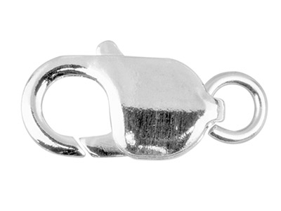 Fermoir Menotte plate anneau ouvert 18 mm, Argent 925 - Image Standard - 1