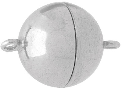 Fermoir magnétique Boule 10 mm, Argent 925 - Image Standard - 1