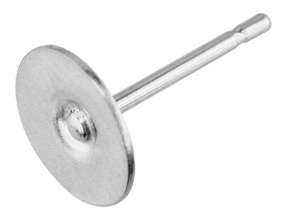 Tige avec bout plat 5 mm, Argent 925, sachet de 5 paires - Image Standard - 1