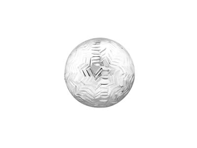 Tige Boule 6 mm, motif Chevron, Argent 925 - Image Standard - 2