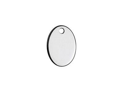Ebauche pendentif Ovale 12 x 8 mm, Argent 925, sachet de 5 - Image Standard - 1