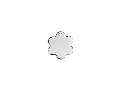 Ebauche pendentif Marguerite 10 mm, Argent 925, sachet de 5 - Image Standard - 1