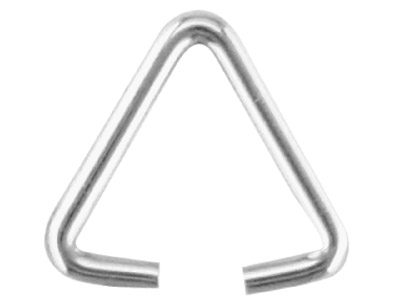 Bélière fil triangulaire 5,5 mm, Argent 925, sachet de 10 - Image Standard - 1