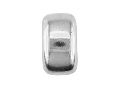 Intercalaire plat 2 trous 4 mm, Argent 925, sachet de 10 - Image Standard - 2