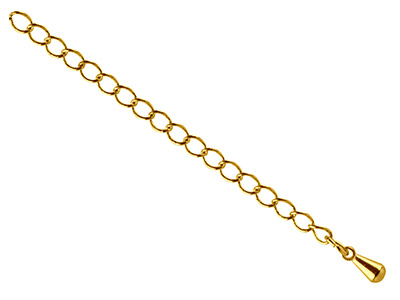 Extension chaine Rombo 2,75 mm, 5,5 cm, Doré* - Image Standard - 1