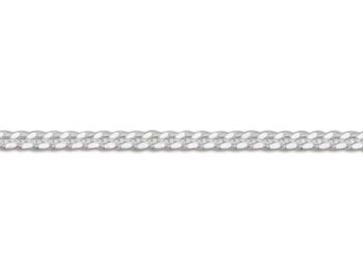 Chaîne maille Gourmette diamantée 0,90 mm, 40 cm, Argent 925 - Image Standard - 3